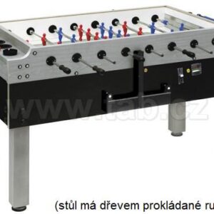 Fotbal Garlando Olympic SILVER ELECTRONIC-short,osvětlení,elek.vhaz.,dřev. ručky,bez pope
