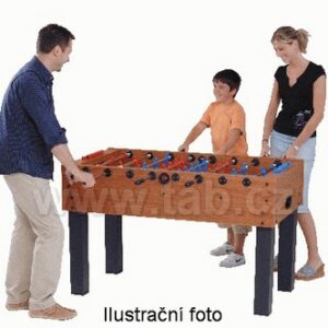 Fotbal Garlando F-100-long, průchozí tyče, provedení šedý dub
